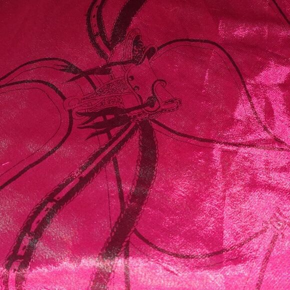 Wevez Sari wrap reversible silk skirt saddle print Sz XL ( One size fits ) - Picture 5 of 9